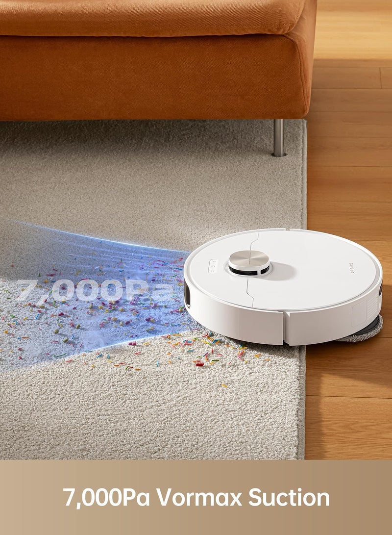 Robotic Vacuum Cleaner DreameBot L10s Pro Ultra Heat,Mop Extend, 7000Pa Suction, Auto Robot Care and Maintenance, Smart Obstacle Avoidance, Work with Alexa/Google Home/Siri, Ideal for Hair, Carpets