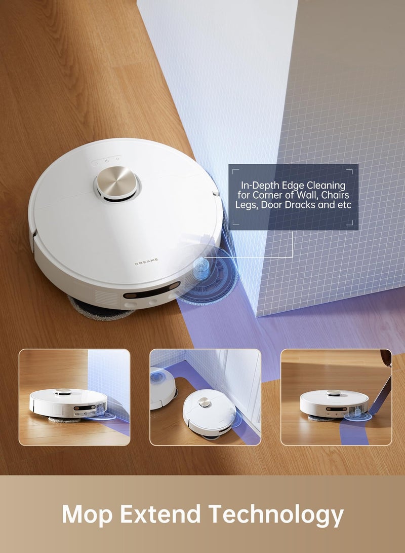 Robotic Vacuum Cleaner DreameBot L10s Pro Ultra Heat,Mop Extend, 7000Pa Suction, Auto Robot Care and Maintenance, Smart Obstacle Avoidance, Work with Alexa/Google Home/Siri, Ideal for Hair, Carpets