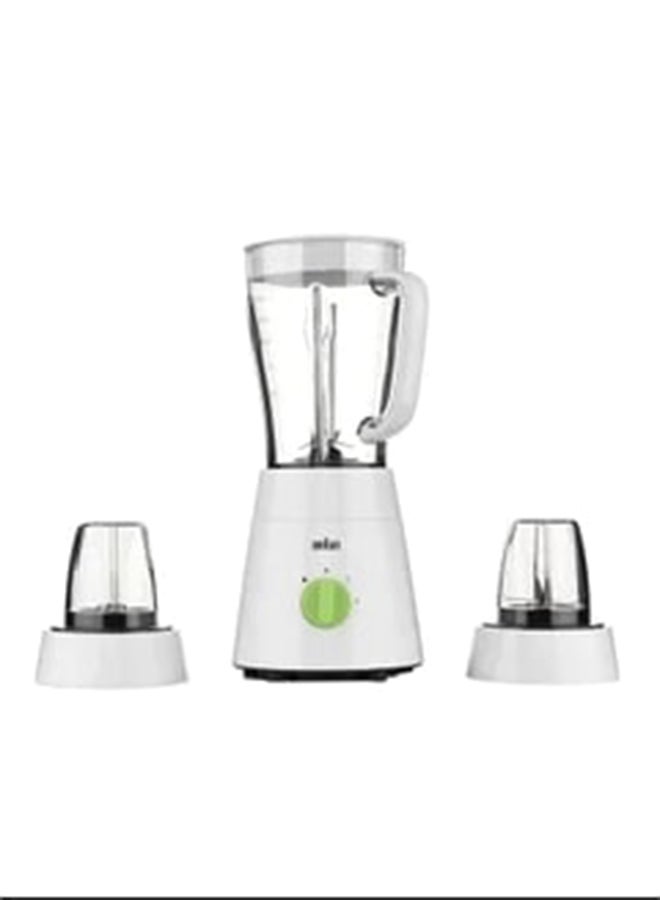 Blender 3 in 1 With 2 Speeds, Pulse Function, Multi Mill, Grinder Mill 1.75 L 500 W JB0123WH White