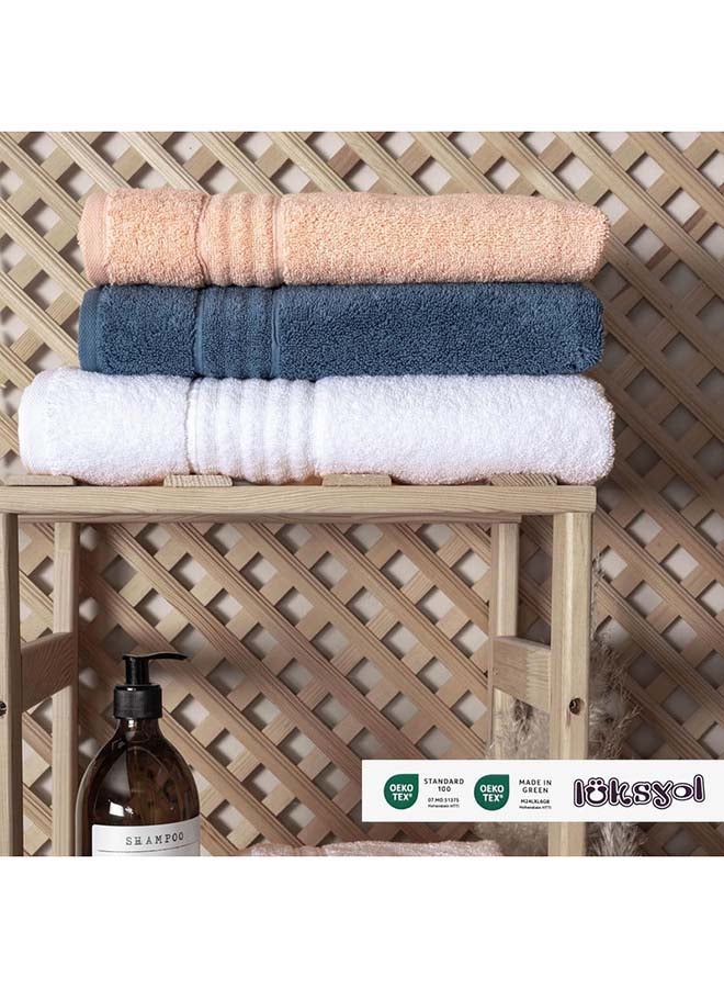 LUKSYOL Luxury Towel Set: 100% Turkish Cotton 600 GSM 6-Piece (2 Bath, 2 Hand, 2 Washcloths) Hotel Quality|OEKO-TEX Certified & Made in Green  Soft, Absorbent, & Elegant Shell Coral