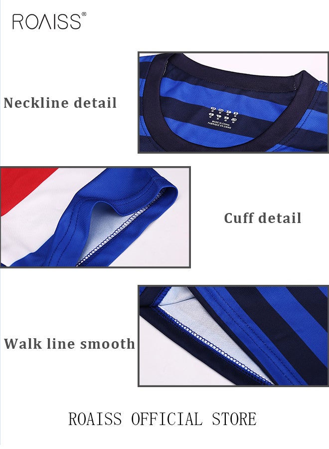 Football Shirts for Men - Football Short Sleeve Unisex - T-Shirt Tops with Country's English Name, for Football Fans, Breathable and Comfortable Aucun