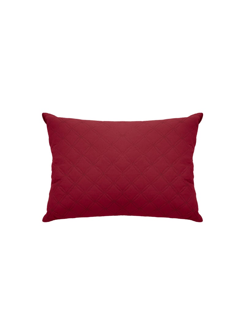 Cotton Plus Pillow Hypoallergenic Side And Back Sleeping Pillows For Neck And Shoulder Support Red