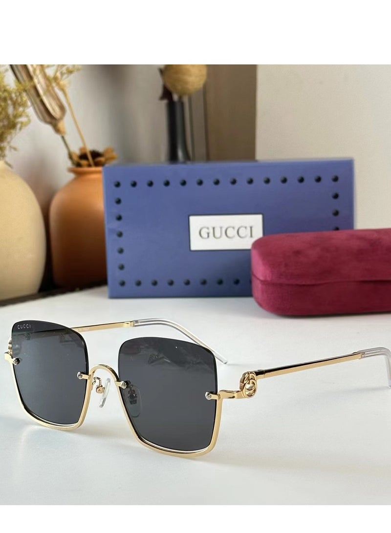 Gucci Square Shiny Gold Sunglasses GG1279S-001