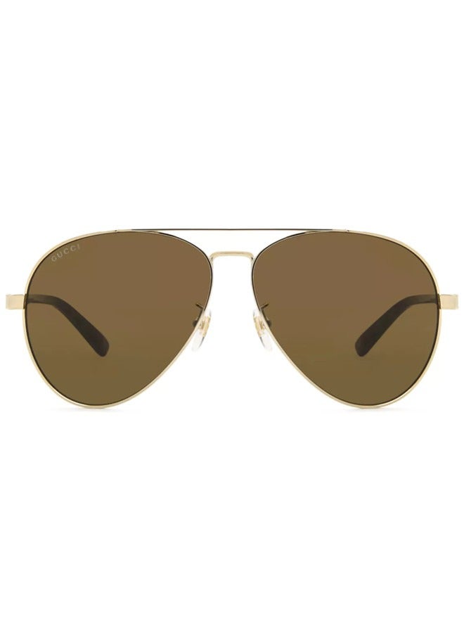 Gucci Pilot Gold Sunglasses GG1288SA