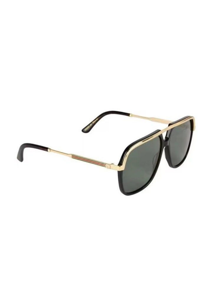 Gucci Square Black and Gold Sunglasses GG0200s