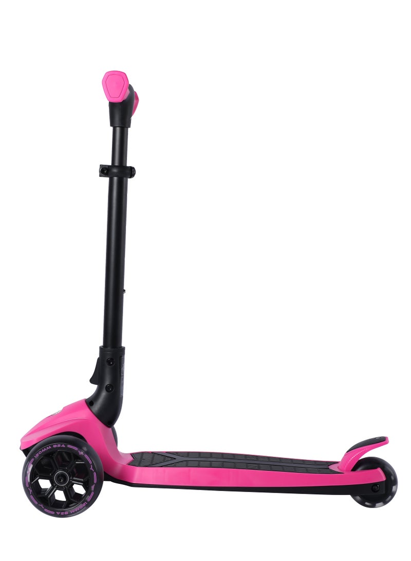 Lamborghini Kids Scooter - 3-Wheel, Adjustable Height, Foldable, Luminous Led Wheels, For Ages 3+