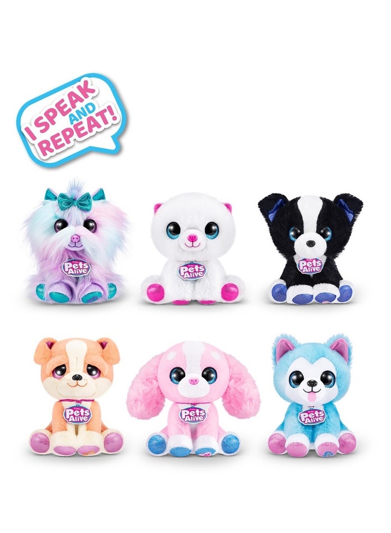 ZURU PETS ALIVE Speak & Repeat Puppy Rescue SURPRISE 6 Pups to collect For Ages 3+