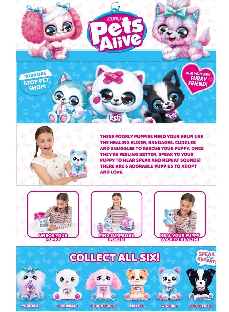 ZURU PETS ALIVE Speak & Repeat Puppy Rescue SURPRISE 6 Pups to collect For Ages 3+