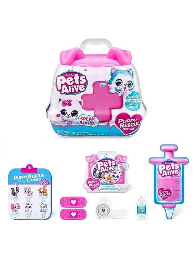 ZURU PETS ALIVE Speak & Repeat Puppy Rescue SURPRISE 6 Pups to collect For Ages 3+