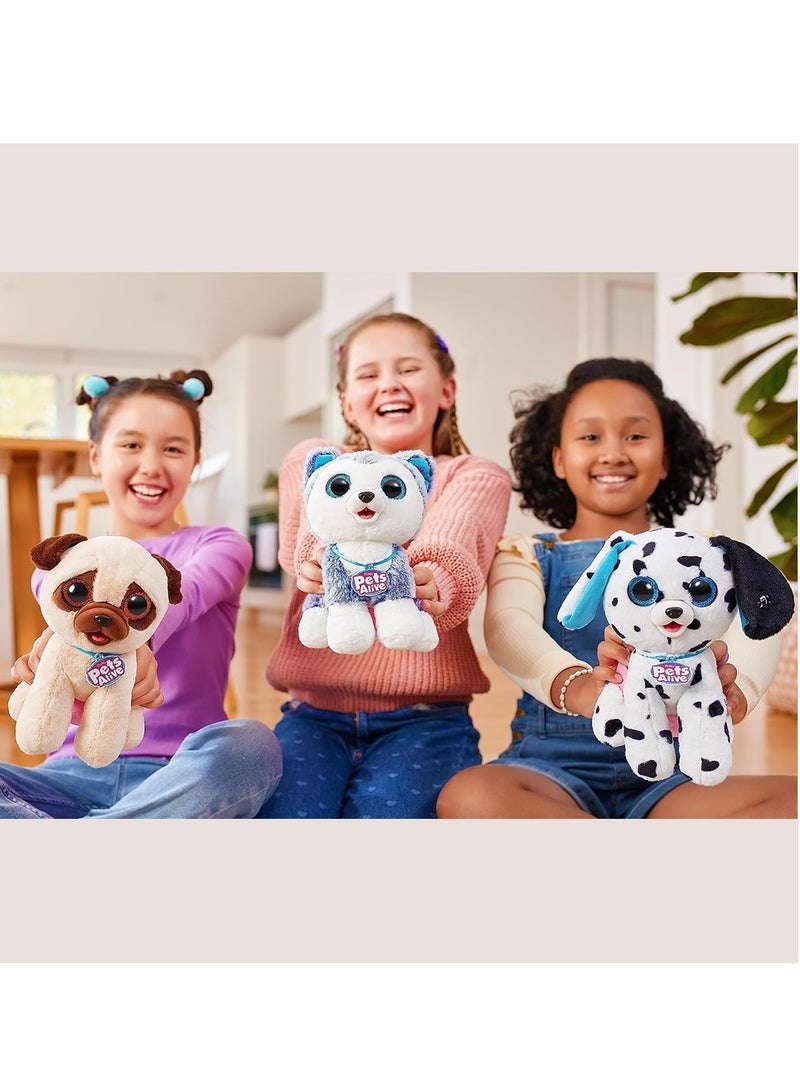 ZURU PETS ALIVE Series 1 Interactive Plush toy HUSKY for Ages 3Y+