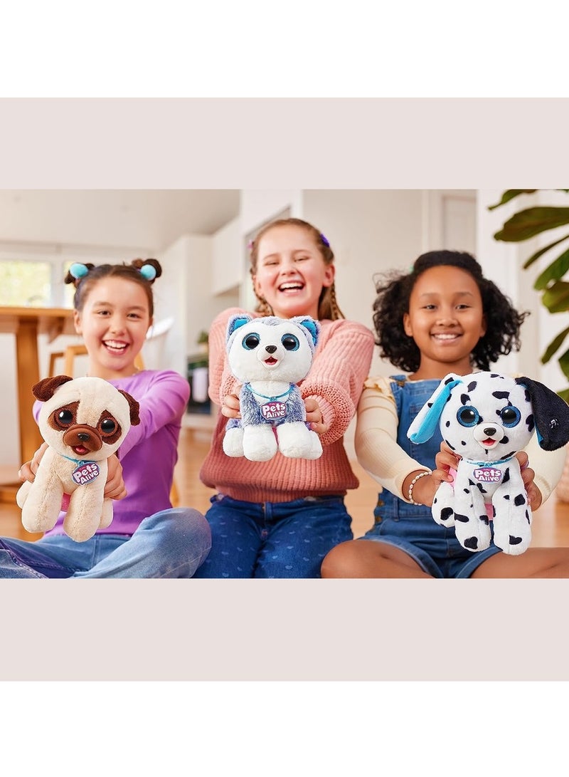 ZURU PETS ALIVE Series 1 Interactive Plush toy PUG for Ages 3Y+