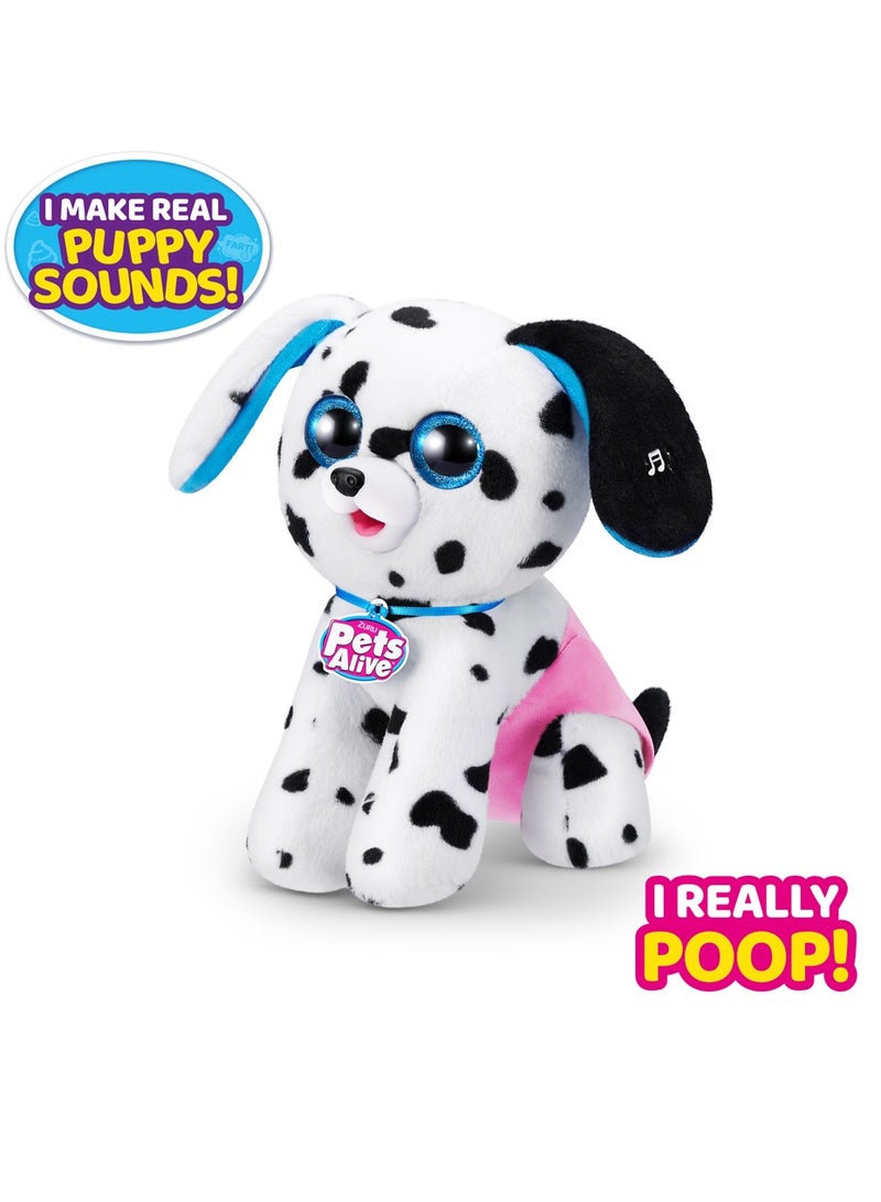 ZURU PETS ALIVE Series 1 Interactive Plush toy DALMATIAN for Ages 3Y+