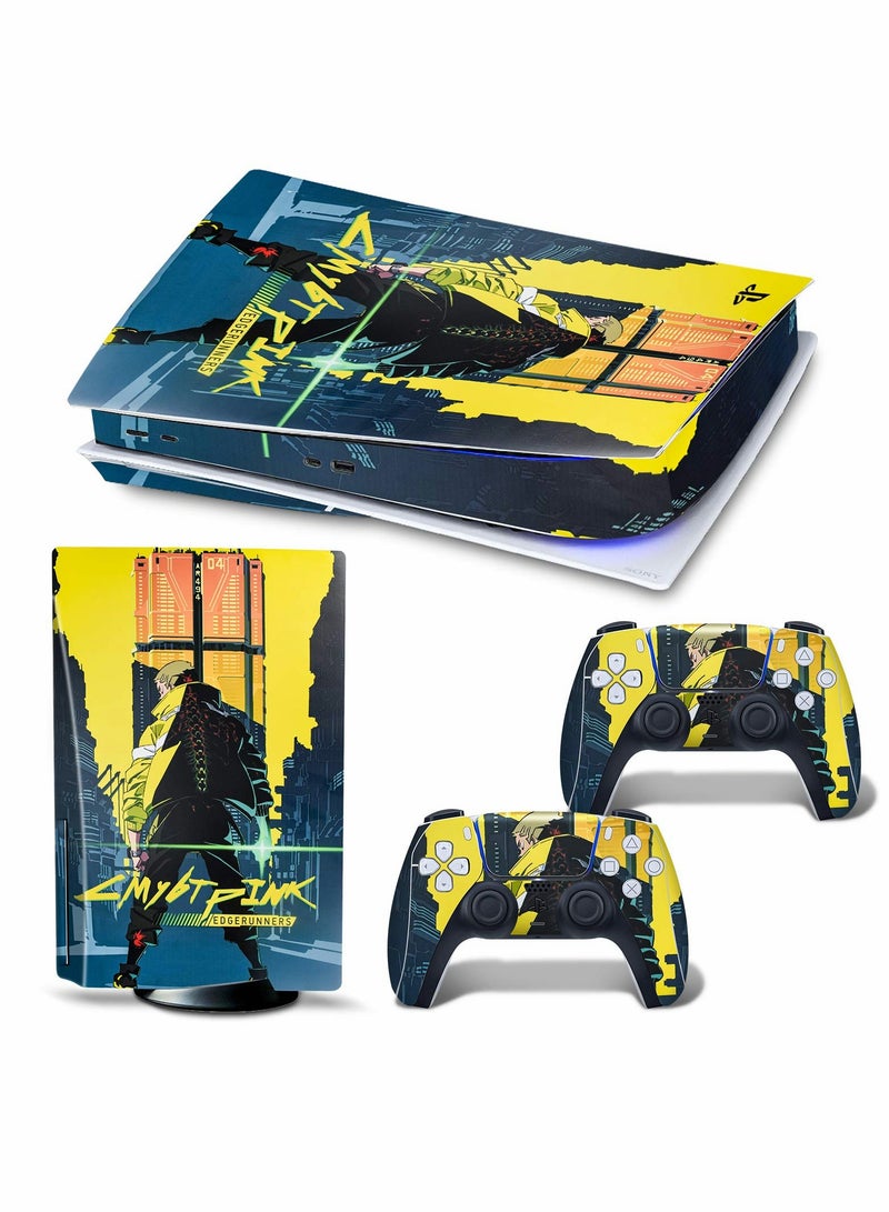 Skin for PlayStation 5 Disc Version, Sticker for PS5 Vinyl Decal Cover for Playstation 5 Controller