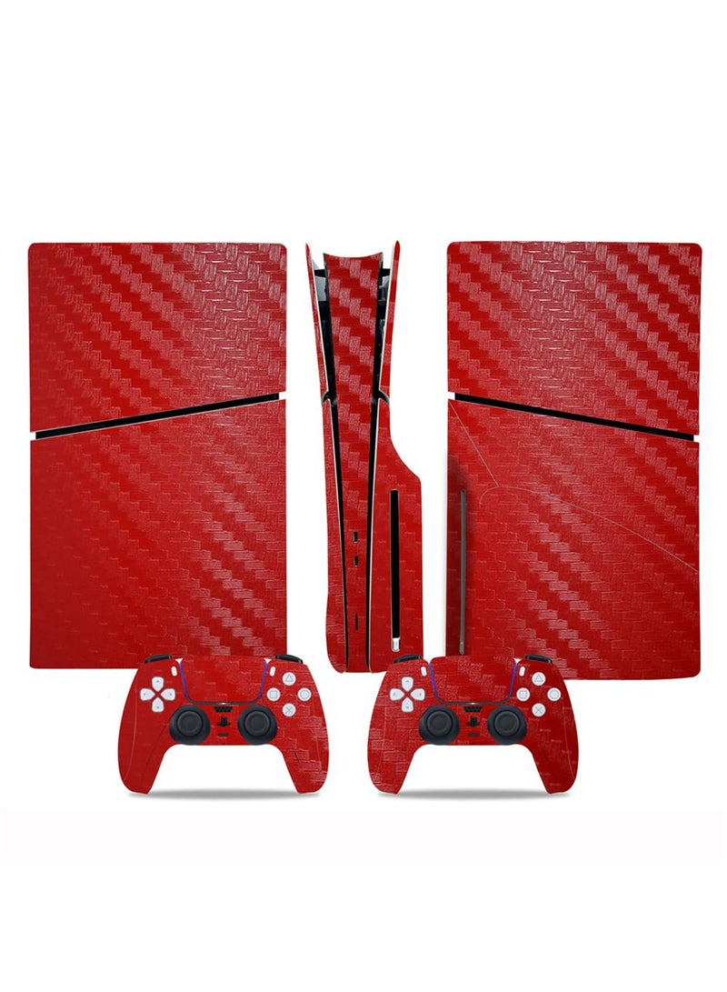 Skin for PlayStation 5 Slim Disc Version, Sticker for PS5 Vinyl Decal Cover for Playstation 5 Controller, Full Wrap Skin Protective Film Sticker Compatible with PS5 Slim Disk Edition (K)
