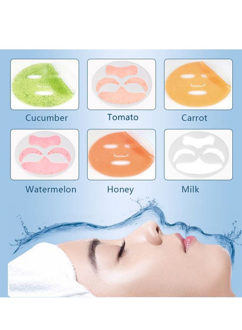 Facial Mask Machine DIY Natural Fruit Vegetable Collagen Cream Mask Maker USB Rechargeable Automatic Facial Care Face Mask Maker Machine Care Mask Making Tool IPX5 Waterproof Intelligent Timing