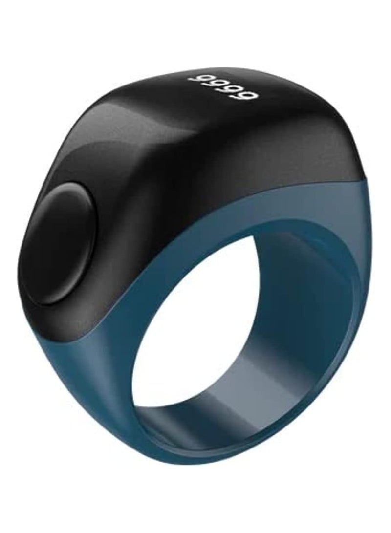 Smart Tasbih Zikr Ring Flex (F01) Plastic Version, 3 Sizes, Muslim Prayer, Prayer timing reminder, OLED display Tasbih Counter, Smart Ring  (Blue)