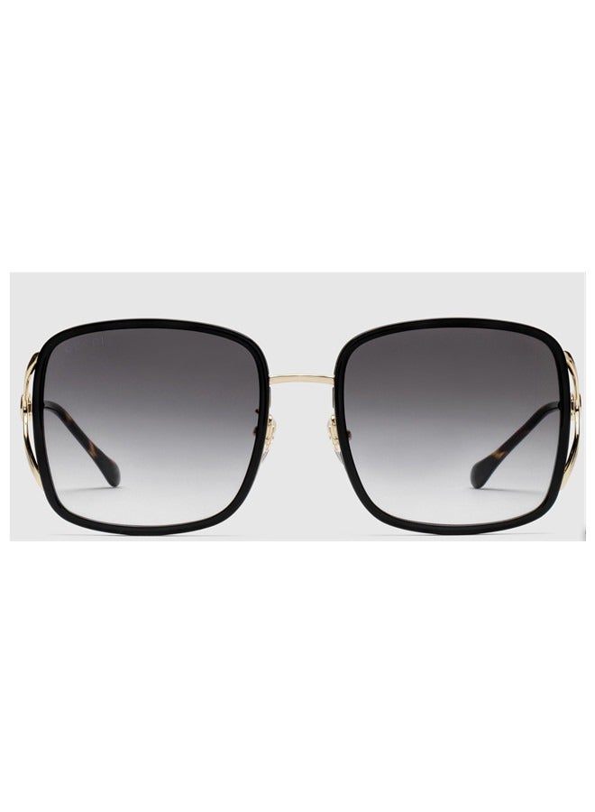 Gucci Square Gold Sunglasses GG0414