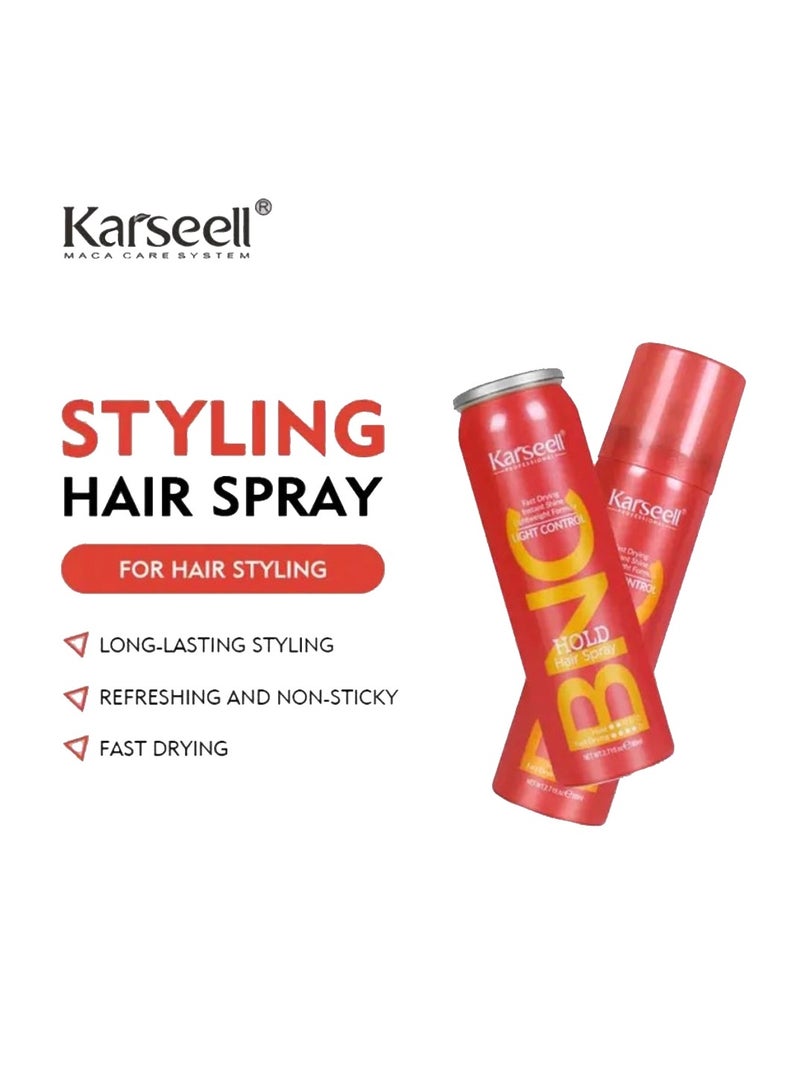Karseell Fast Dry Hair Spray Strong Hold Hair Styling Setting Spray 80ml
