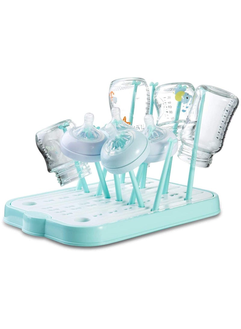 Baby Bottle Drying Rack Holder With Detachable Drip Tray