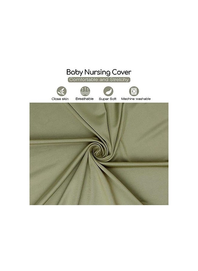 Baby Nursing Poncho, Nursing Cover, Multi Use Breastfeeding Cover for CarSeat Canopy, High Seat Cover, Stroller Cover, Shopping Cart Cover, Breathable Lightweight, Nursing Scarf for Boy and Girl