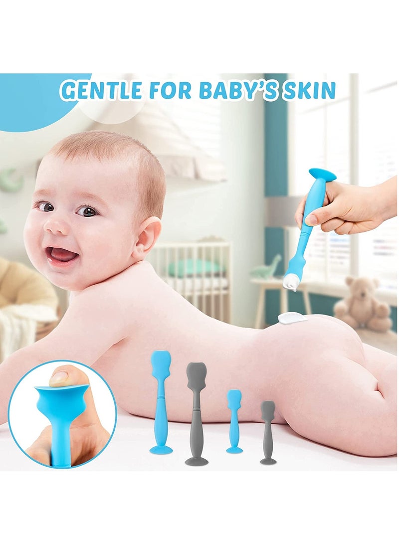 Baby Brush Diaper Cream Applicator for Diaper Rashes, Soft Flexible Silicone Brush Newborn and Baby Essentials