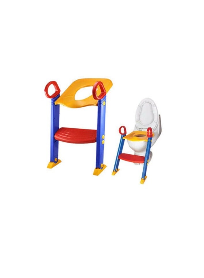 Portable Folding Trainer Toilet Potty Training Ladder Chair For Children