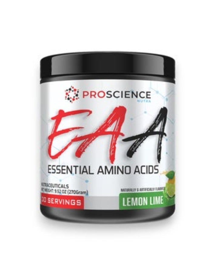 Proscience Nutra EAA Essential Amino Acids, Lemon Lime Flavour, 30 Servings