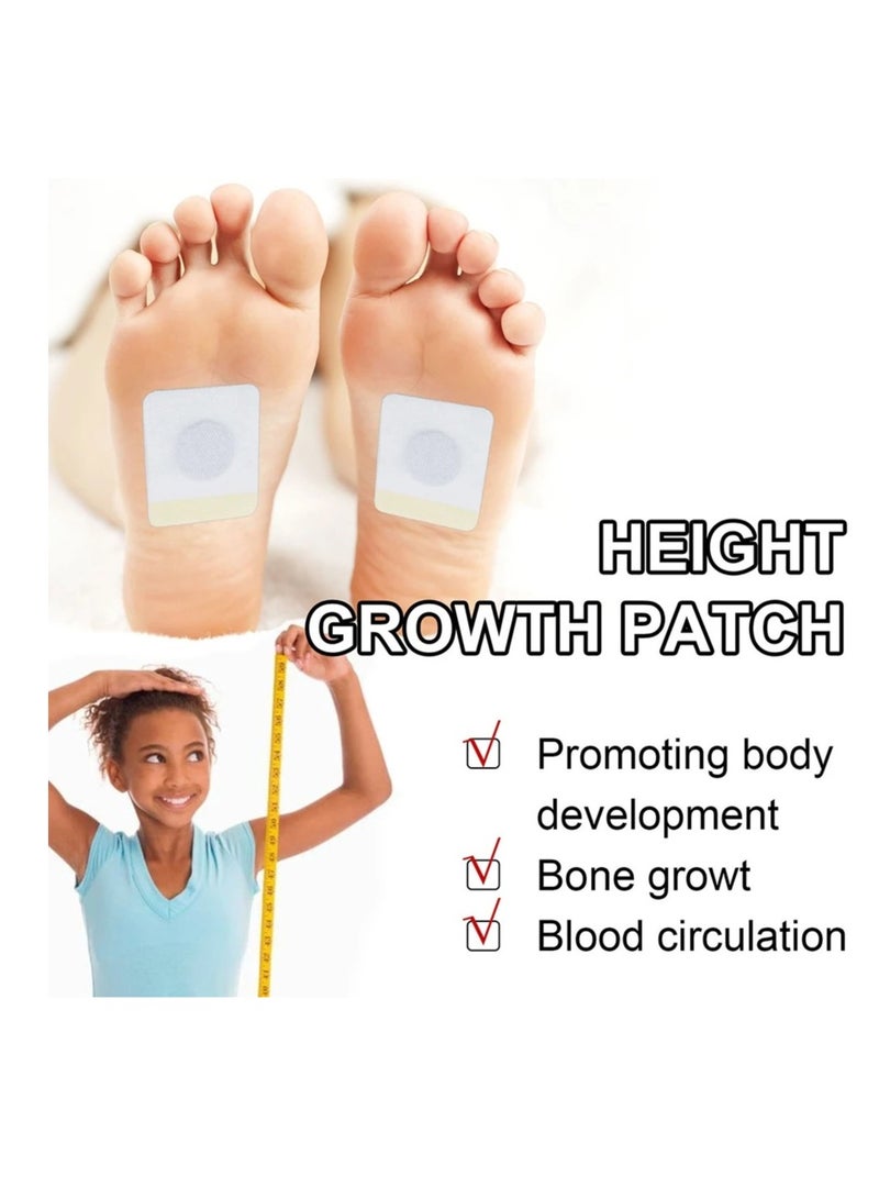 Height Growth Foot Patches, Safe And Healthy 16 Magnetic Foot Height Growth Stickers, Comfortable And Efficient Heighten Up Growth Stimulating Foot Patches For Adults And Children