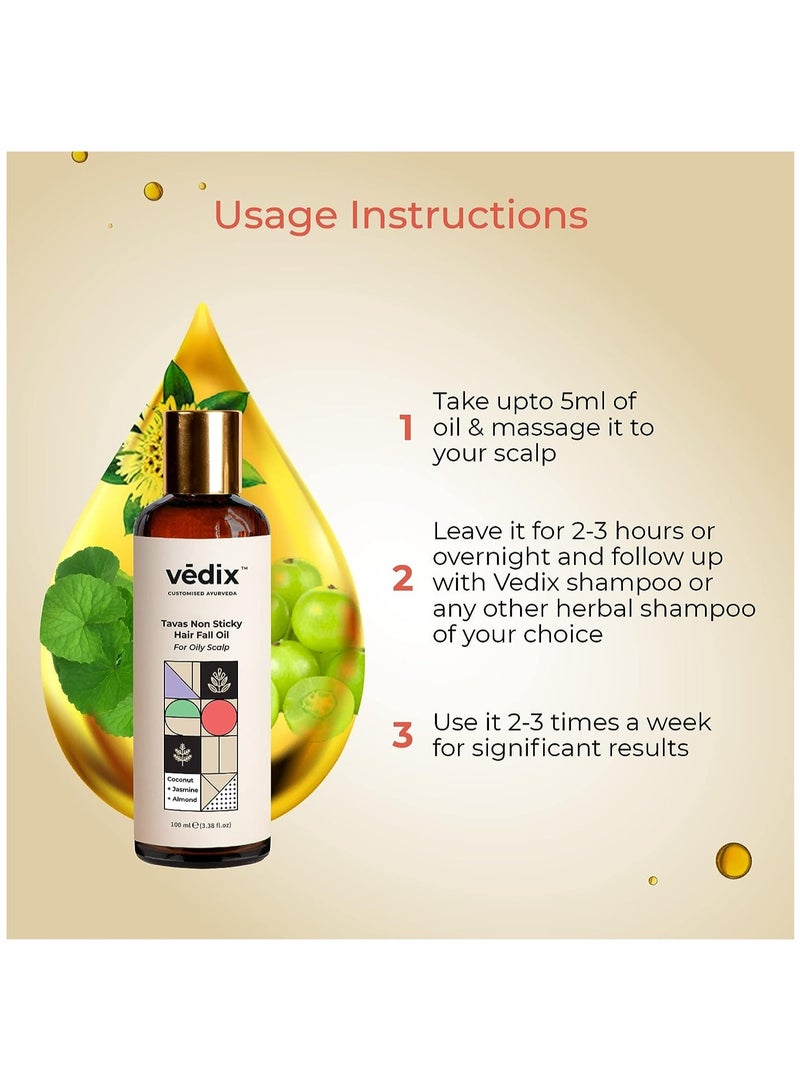 Ayurvedic Hair Fall Oil Combo With 3 Booster Oils 130ML