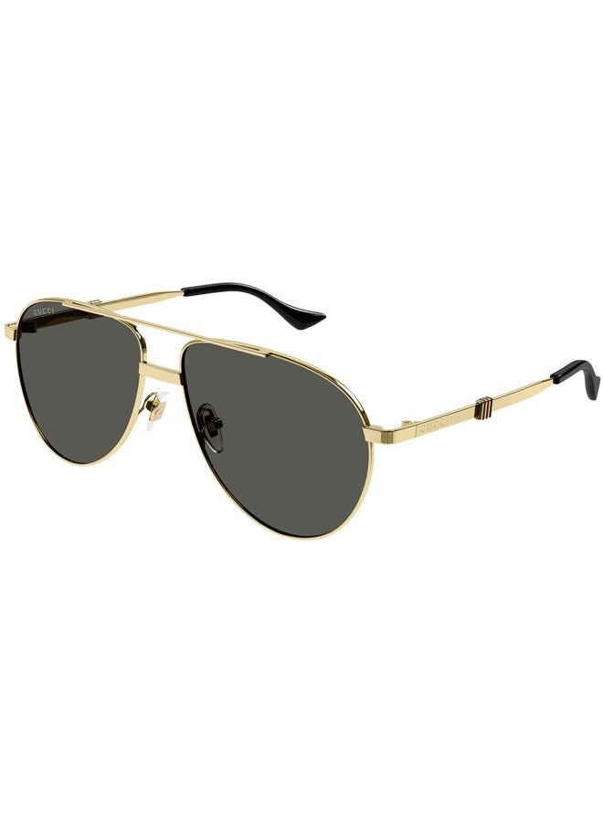 Gucci Aviator Shiny Light Gold Sunglasses GG1440S-001