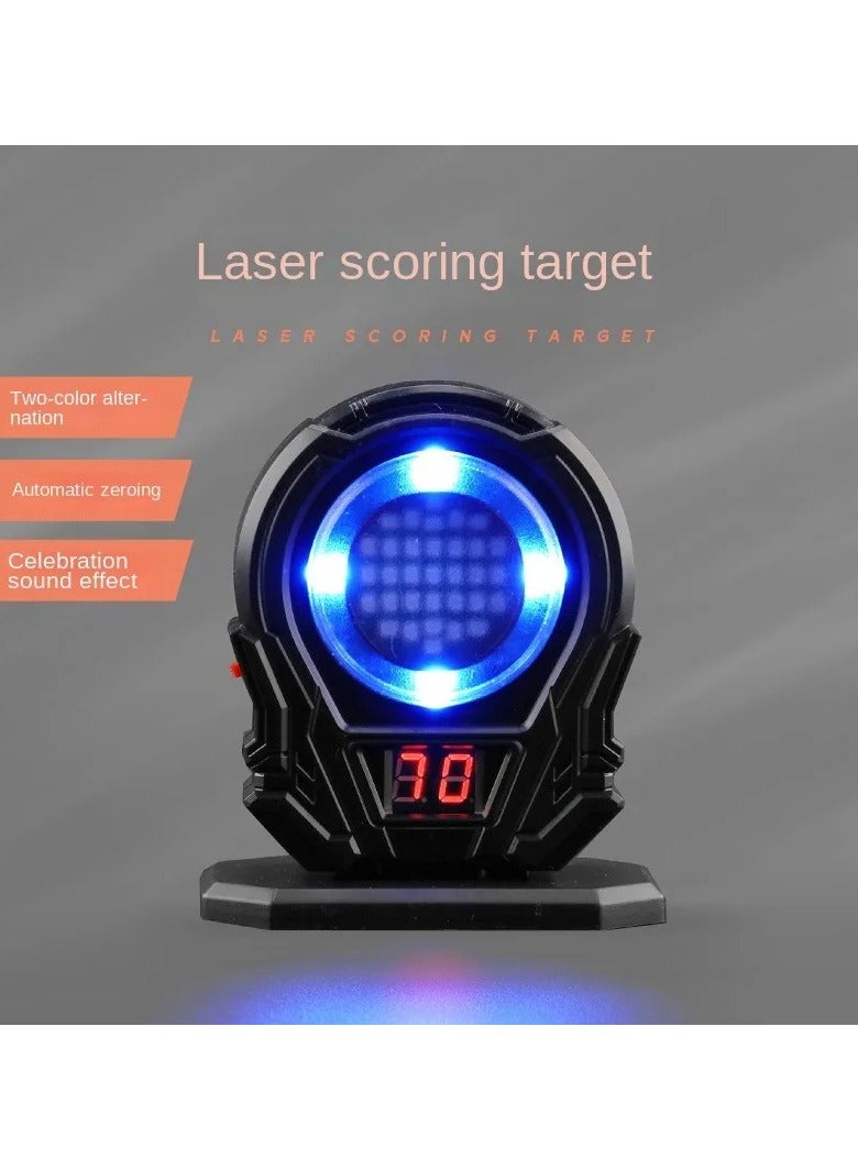 Portable Laser Trainer Target, Shooting And Laser Training Target, Infrared Induction Electronic Scoring Laser Target Equipment, Sensitive Shooting Practice Device With Sound Effects, (Black, 1pc)