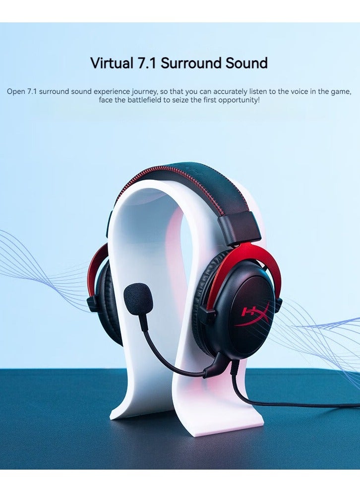 Cloud II Brand New Wired Over Ear Gaming Headphones For PS4 PS5 XOne XSeries NSwitch PC Red