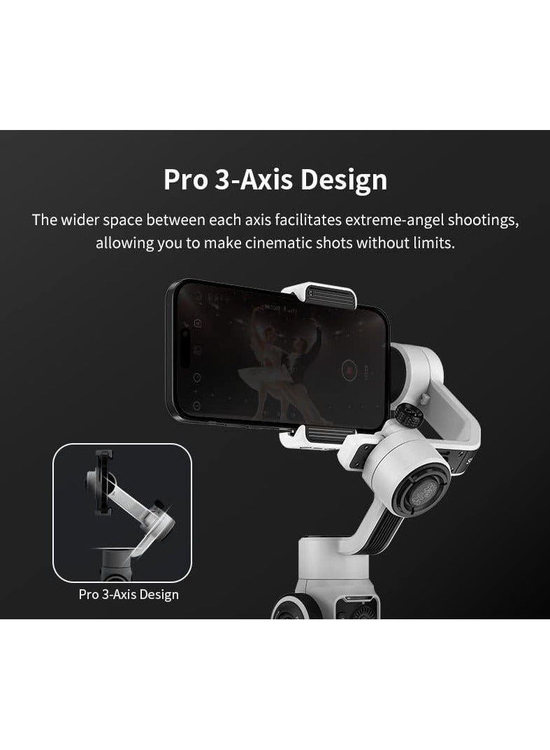 Smooth 5S Combo Pro 3-Axis Handheld Gimbal Stabilizer with Dual-Side Magnetic Lights