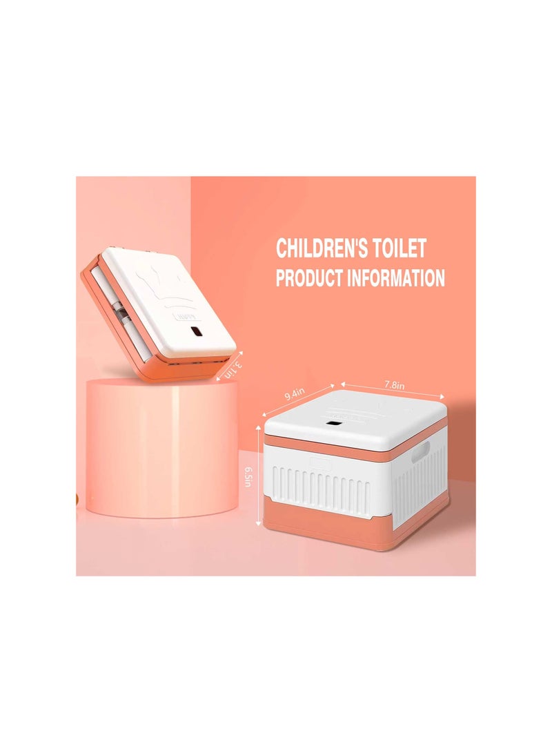 Foldable Potty, Portable Potty Seat for Toddler In Travel, Kids Training, Moblie Toilet In Car, In Urgent Toilet, for Camping, Outdoor, Indoor(1 Storage Bag + 20 Garbage Bags)