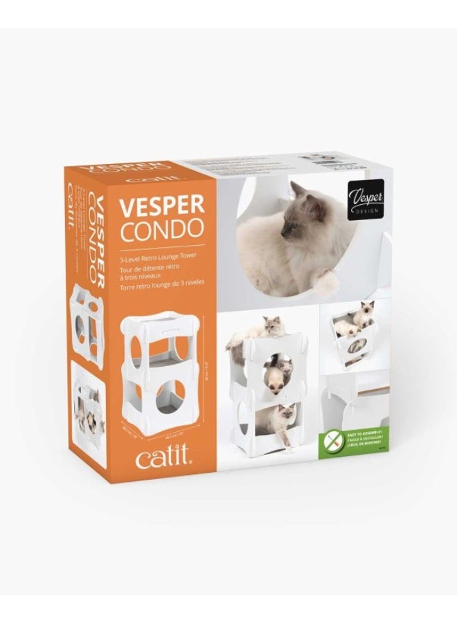 Premium Cat Furniture Condo White