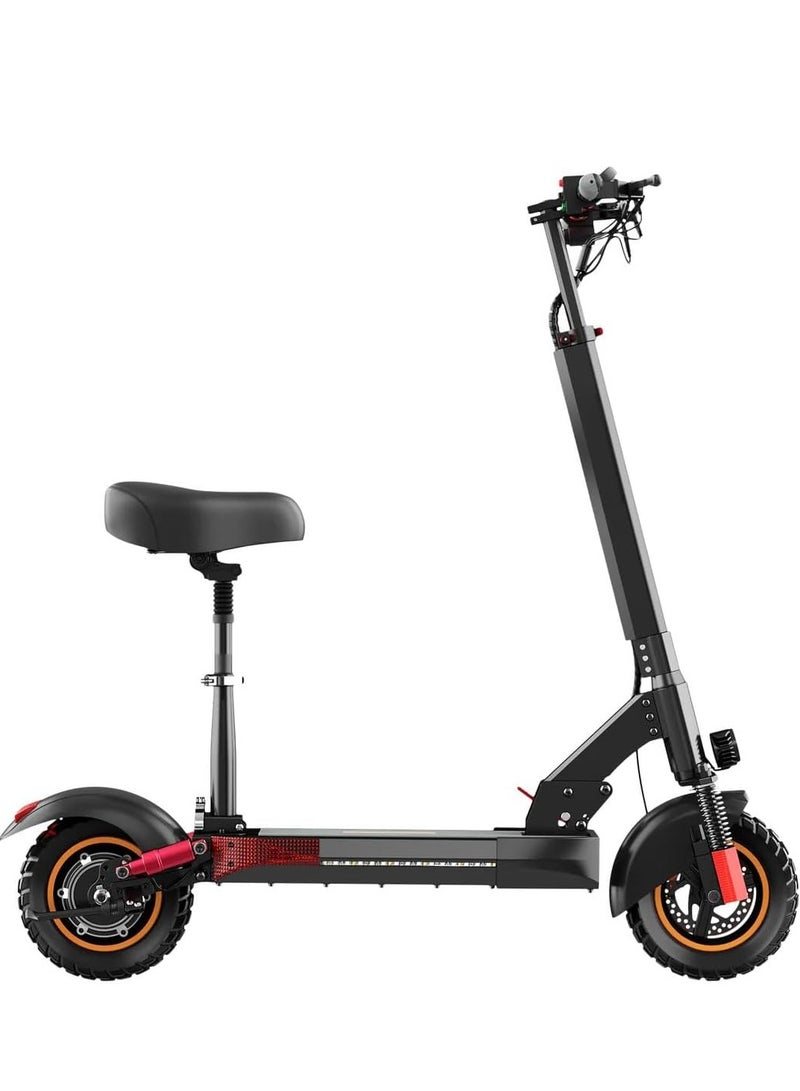 Foldable Electric Scooter for Adults with Removable Seat| E-Scooter with Speed Display, 1200W Motor, Lithium Battery