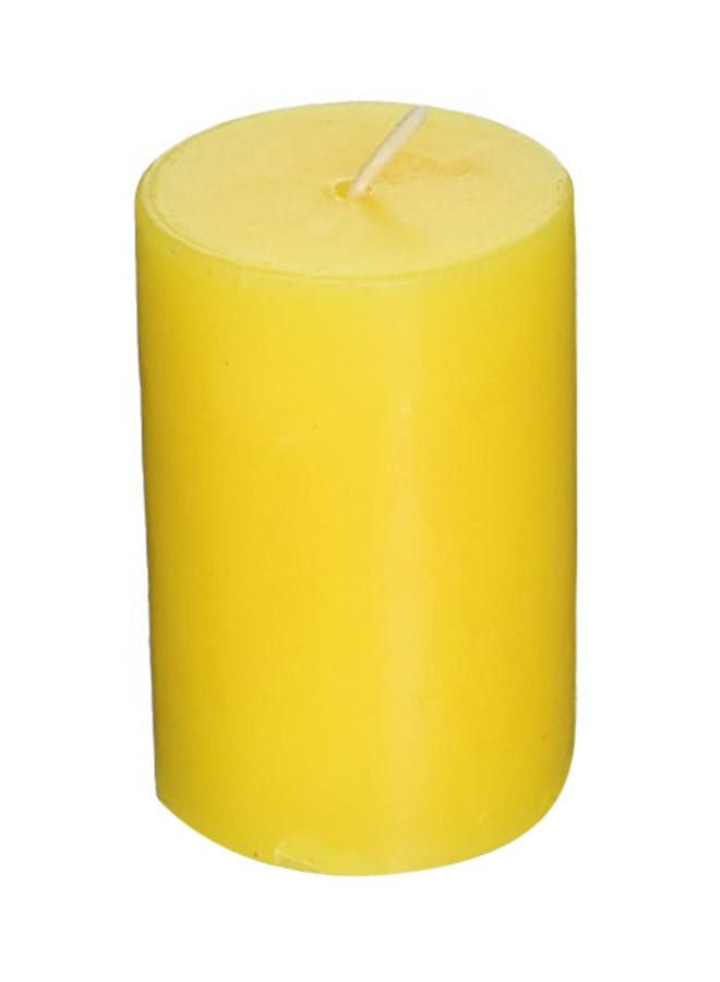 Pillar Candle Yellow 3X2X2inch