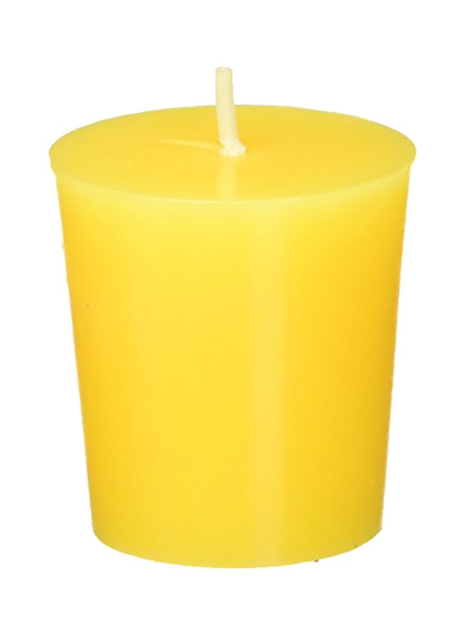 12-Piece Votive Candle Set Yellow