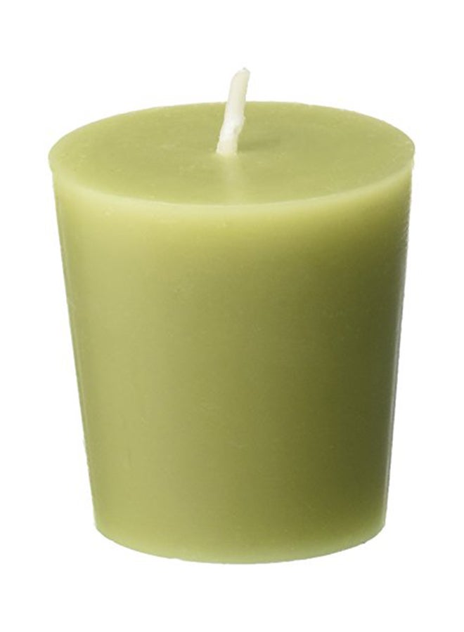 12-Piece Votive Candle Set Sage Green