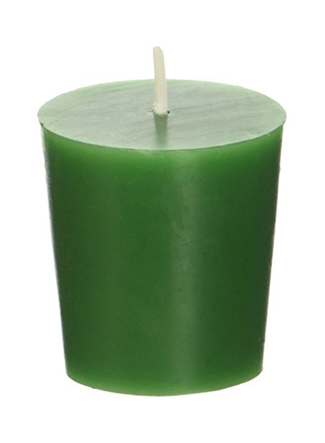 12-Piece Votive Candle Set Hunter Green