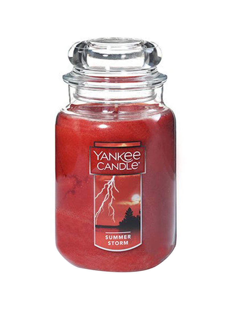 Summer Storm Scented Candle Red