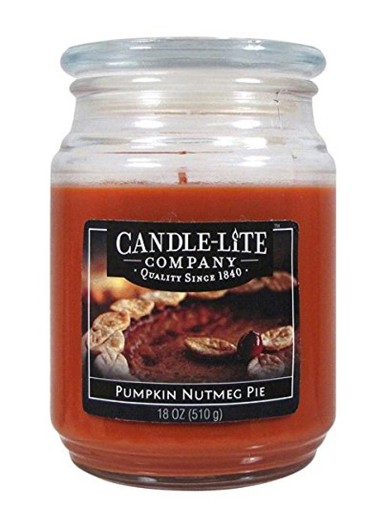 Pumpkin Nutmeg Pie Scented Candle Red 8x8x8inch