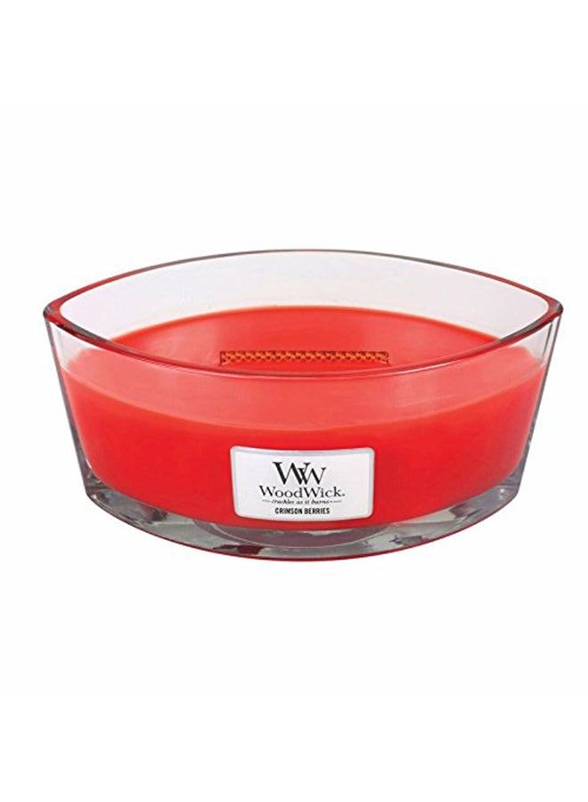 Crimson Berries Candle Red 4.5x3.5x7.5inch