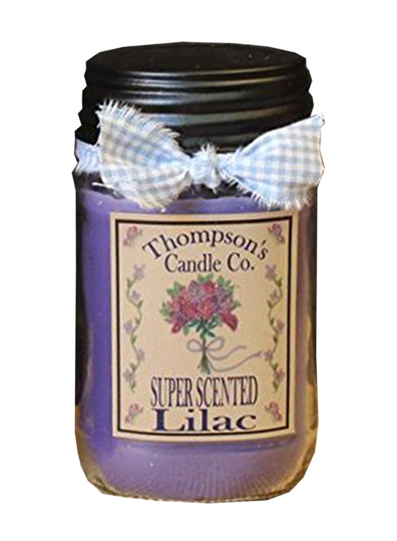 Lilac Mason Scented Candle Violet 5.4 x 3.2 x 3.2inch