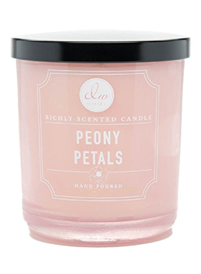 Peony Petals Richly Scented Candle Pink 3.5X2.5X2.5inch