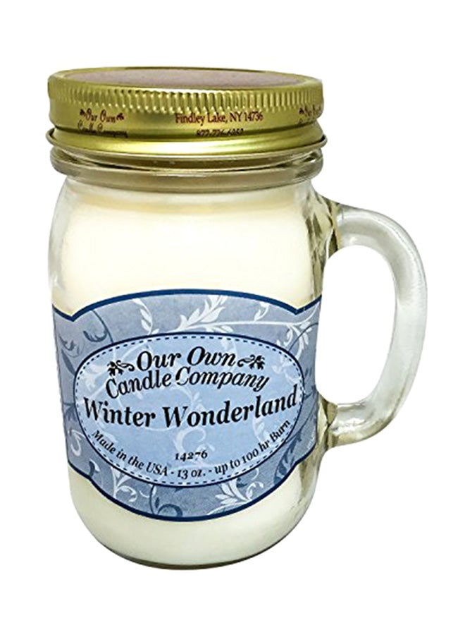Our Own Candle Company Winter Wonderland Scented 13 Ounce Mason Jar Candle