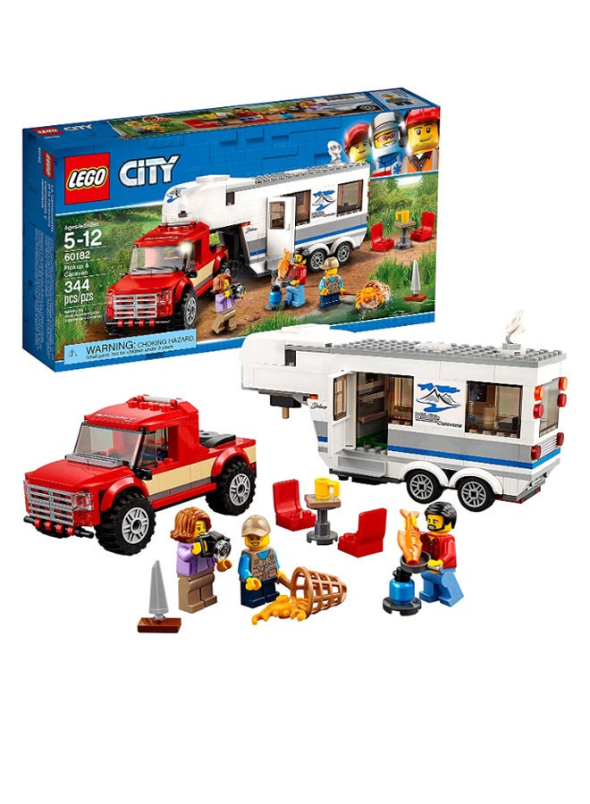 60182 344-Piece City Pickup And Caravan Building Kit