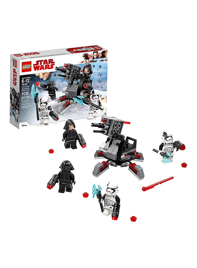 75197 108-Piece The Last Jedi First Order Specialists Battle Pack Building Kit 75197 6+ Years