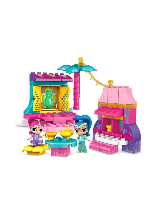 DXH15 57-Piece Shimmer And Shine Buildable Azar Bazaar Market Set DXH15 57 3+ Years