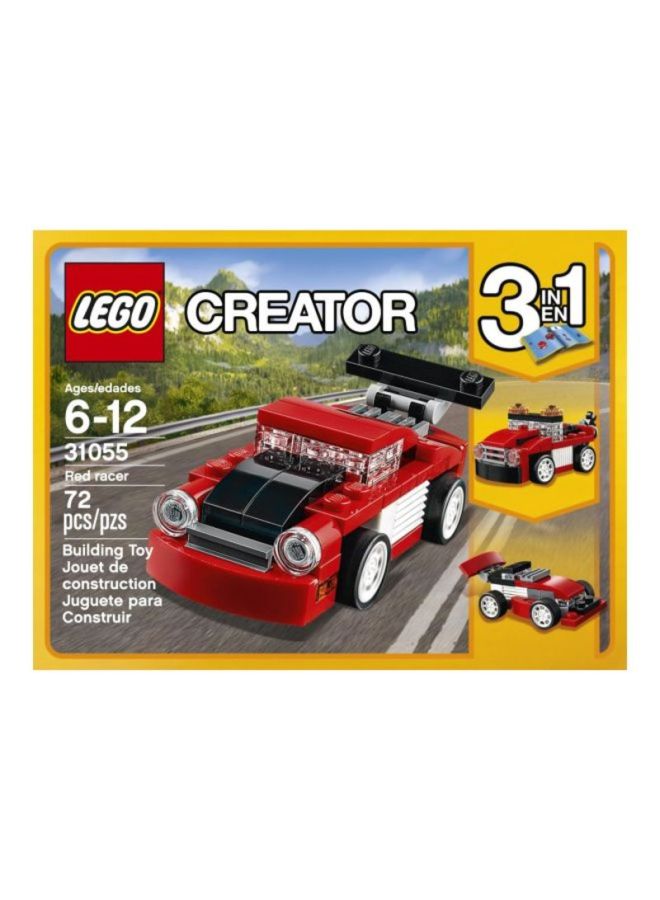 31055 72-Piece Creator Red Racer Building Kit 6175234 6+ Years